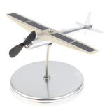 Maxbell Metalwork Solar Powered Propeller Rotating Plane Car Ornament Showcase Model Business Gift –Black