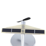 Maxbell Metalwork Solar Powered Propeller Rotating Plane Car Ornament Showcase Model Business Gift –Black