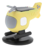 Maxbell Creative Solar Powered Propeller Rotating Helicopter Car Ornament Yellow
