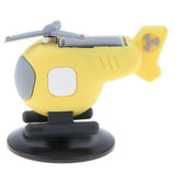 Maxbell Creative Solar Powered Propeller Rotating Helicopter Car Ornament Yellow