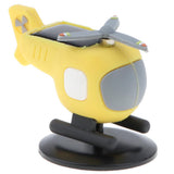 Maxbell Creative Solar Powered Propeller Rotating Helicopter Car Ornament Yellow