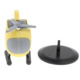 Maxbell Creative Solar Powered Propeller Rotating Helicopter Car Ornament Yellow