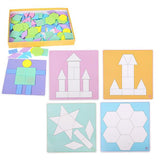 Maxbell 190 pieces Wooden Jigsaw Puzzle Tangram Educational Intelligence Toy Gift