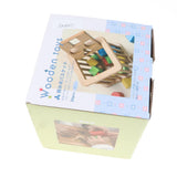 Maxbell Wooden Box of Montessori Geometric Building Block Color Shape Learning Toy