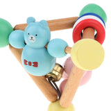 Maxbell Wooden Handbell Rattle Educational Baby Montessori Early Development Toy