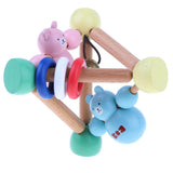 Maxbell Wooden Handbell Rattle Educational Baby Montessori Early Development Toy
