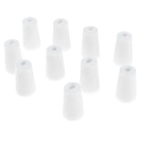 Maxbell 10 Pieces Rubber Stopper Lab Tapered Plugs for Flask Test Tubes 15-19mm