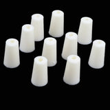 Maxbell 10 Pieces Rubber Stopper Lab Tapered Plugs for Flask Test Tubes 15-19mm