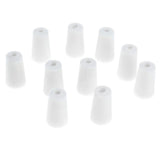 Maxbell 10 Pieces Rubber Stopper Lab Tapered Plugs for Flask Test Tubes 15-19mm