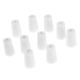 Maxbell 10 Pieces Rubber Stopper Lab Tapered Plugs for Flask Test Tubes 15-19mm