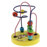 Maxbell Bead Maze Roller Coaster Wooden Educational Circle Toy for Toddler  Tiger