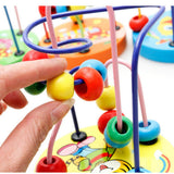 Maxbell Bead Maze Roller Coaster Wooden Educational Circle Toy for Toddler  Tiger