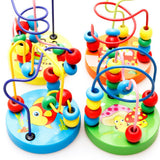 Maxbell Bead Maze Roller Coaster Wooden Educational Circle Toy for Toddler  Tiger