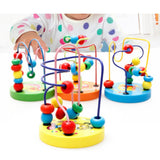 Maxbell Bead Maze Roller Coaster Wooden Educational Circle Toy for Toddler  Tiger