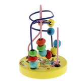 Maxbell Bead Maze Roller Coaster Wooden Educational Circle Toy for Toddler  Tiger