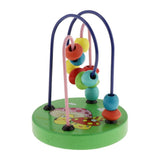 Maxbell Bead Maze Roller Coaster Wooden Educational Circle Toy for Toddler  Mushroom