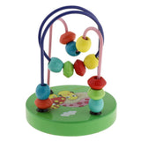 Maxbell Bead Maze Roller Coaster Wooden Educational Circle Toy for Toddler  Mushroom