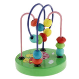 Maxbell Bead Maze Roller Coaster Wooden Educational Circle Toy for Toddler  Mushroom