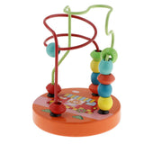 Maxbell Bead Maze Roller Coaster Wooden Educational Circle Toy for Toddler  Bear