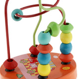 Maxbell Bead Maze Roller Coaster Wooden Educational Circle Toy for Toddler  Bear