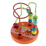 Maxbell Bead Maze Roller Coaster Wooden Educational Circle Toy for Toddler  Bear