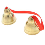 Maxbell Orff Musical Instrument Ribbon Double Bells Kids Sound Toy Early Learning