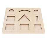 Maxbell Language Montessori Material - Solid Grammar Symbols with Cut-Out Tray Toy