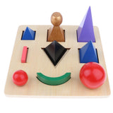 Maxbell Language Montessori Material - Solid Grammar Symbols with Cut-Out Tray Toy