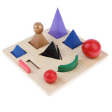 Maxbell Language Montessori Material - Solid Grammar Symbols with Cut-Out Tray Toy