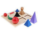 Maxbell Language Montessori Material - Solid Grammar Symbols with Cut-Out Tray Toy