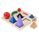 Maxbell Language Montessori Material - Solid Grammar Symbols with Cut-Out Tray Toy