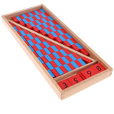 Maxbell Montessori Red & Blue Sticks Kids Early Math Learning Developmental Toy