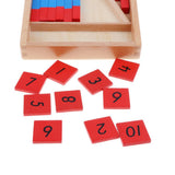 Maxbell Montessori Red & Blue Sticks Kids Early Math Learning Developmental Toy
