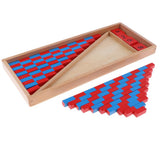 Maxbell Montessori Red & Blue Sticks Kids Early Math Learning Developmental Toy