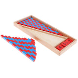 Maxbell Montessori Red & Blue Sticks Kids Early Math Learning Developmental Toy