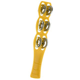 Maxbell Plastic Cymbals w/ Handle Orff Percussion Instrument Kids Musical Toy Yellow