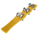 Maxbell Plastic Cymbals w/ Handle Orff Percussion Instrument Kids Musical Toy Yellow