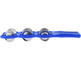 Maxbell Plastic Cymbals w/ Handle Orff Percussion Instrument Kids Musical Toy Blue