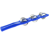 Maxbell Plastic Cymbals w/ Handle Orff Percussion Instrument Kids Musical Toy Blue
