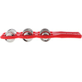 Maxbell Plastic Cymbals w/ Handle Orff Percussion Instrument Kids Musical Toy Red