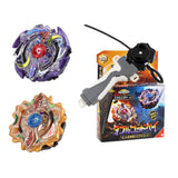 Max Maxb DIY 2-in-1 Rapidty Fight Burst Spinning Top B-00 Toy Grip Launcher Set