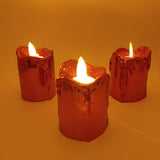 Max Maxb Electric LED Flamelss Candle Simulated Flickering Home Party Decor Red
