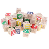 Max Colorful Wooden Numbers Cubes Stacking Blocks Kid Toddlers Educational Toys