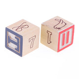 Max Colorful Wooden Numbers Cubes Stacking Blocks Kid Toddlers Educational Toys