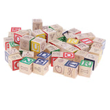 Max Colorful Wooden Numbers Cubes Stacking Blocks Kid Toddlers Educational Toys