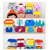 Max Wooden Magnetic Cartoon Animals People Matching Game Kids Toy Education