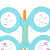 Maxbell Kids Butterfly Drum Hand Percussion Orff Musical Instrument Toy Blue