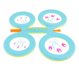 Maxbell Kids Butterfly Drum Hand Percussion Orff Musical Instrument Toy Blue
