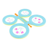 Maxbell Kids Butterfly Drum Hand Percussion Orff Musical Instrument Toy Blue