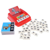Maxbell 57 pieces/set Alphabet Letter Spelling Game Match Flashcard Word Machine Toy